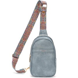 APHISON Sling Bag for Women Fanny Pack Crossbody Bags Trendy Small Backpack Chest Bags Travel Purse With Guitar Strap