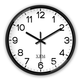 XFM Colorful Kids Wall Clocks Battery Operated 10 inch Silent Non Ticking Funny Time Teaching Wall Clock for Nursery Kids Room Classroom Decor