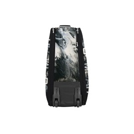 Boombah Beast Rolling Bat Bag 2.0-40" x 14" x 13" - Glacier Black/White - Holds 8 Bats, Glove and Shoe Compartments