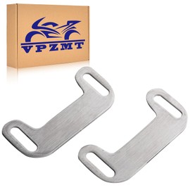 VPZMT for Harley/Touring/Street Glide/Electra Glide/Road King/Road Glide/Exhaust Adjustable Bracket Set Center Your Exhaust with Stretched Bags and Fender Extension (Exhaust Bracket Set-Sliver)