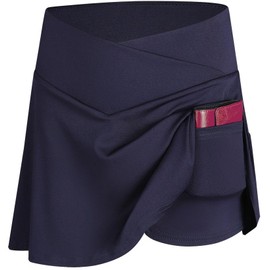 Girls Skirt with Inner Shorts and Inner Pocket, darkblue