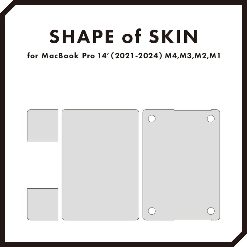 wraplus Skin Seal Compatible with MacBook Pro 14" M3 M2