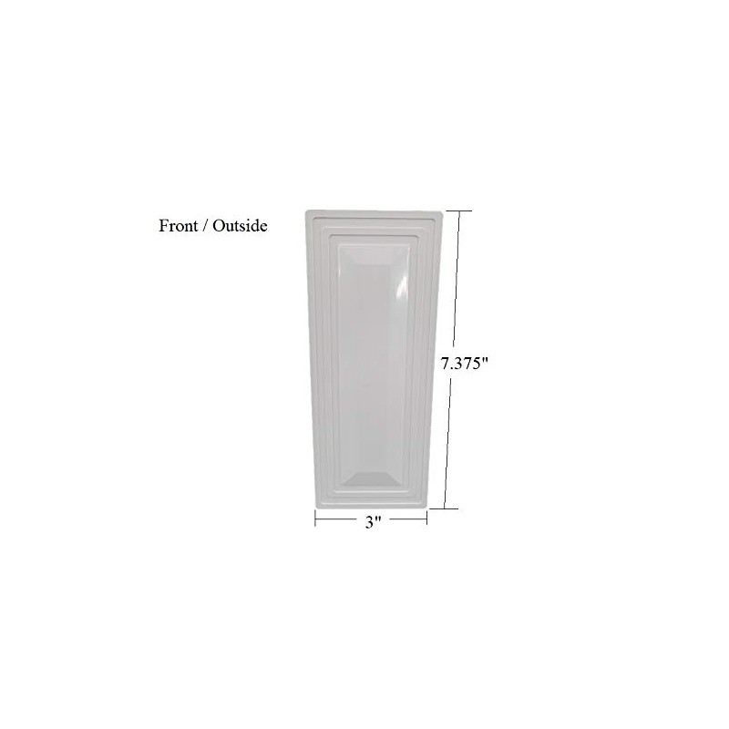 Vinyl/PVC 1.5" X 5.5" Decorative Fence Hole Cover/Plug (Tan)