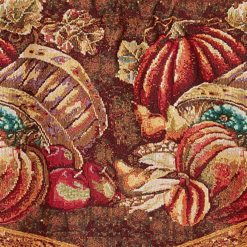 Violet Linen Fall Harvest Thanksgiving Autumn Leaves Sunflowers Decorative Window