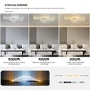 GEADI Modern Dimmable Ceiling Light,35.4" White Led Ceiling Light Fixtures