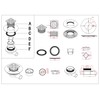 Stainless Steel Chrome Horizontal Tiled Shower Tray Waste - Rainy