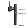 Sanwa Supply MM-BTMH61BK Bluetooth Headset (with External Microphone) Black Free