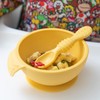 Bumkins - tazón para bebé, juego de alimentación de silicona