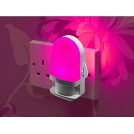 Auraglow Automatic Plug in Colour Changing LED Nursery Night Light with Dusk Till Dawn Daylight Sensor