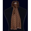 Lorenzo Cana - Men's Scarf 100% Silk in Harmonious Brown