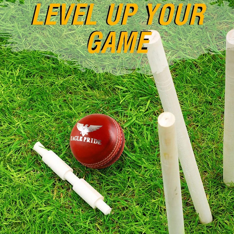 Eagle Pride Premium Hand-Stitched Leather Cricket Balls for Club, Practice,