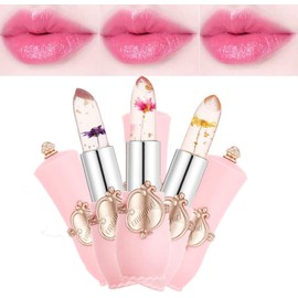 Pintalabios de gelatina que cambia de color – Set de 3 flores cristalinas Pakivs