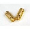 ORINCO 2Pcs. 4 Gauge Solid Brass w/Gold Plated Wire Splice
