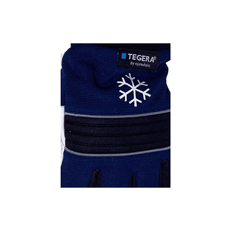 Ejendals 297-10 Size 10 "Tegera 297" Leather Glove - Black/Blue/White
