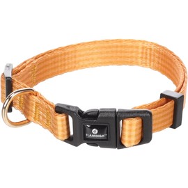 Flamingo Noekie Yellow Collar - XS | 20-35 cm x 10 mm x 1 mm, Durable, Stylish and Elegant - For Small Dogs!