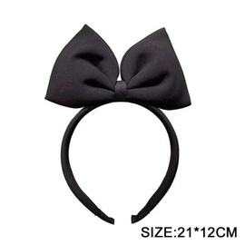 Bow Headbands Large Bowknot Headdress Christmas Costume Accessories Party Hair Accessories for Women and Girls Daily Decoration Photograph Props(Black)
