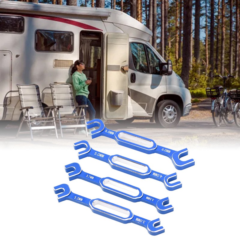 4PCS RC Car Wrenches Turnbuckle Nut Ball Joint Remover Aluminum