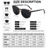 MARE AZZURO Round Bifocal Reading Sunglasses Women Large Outdoor Readers