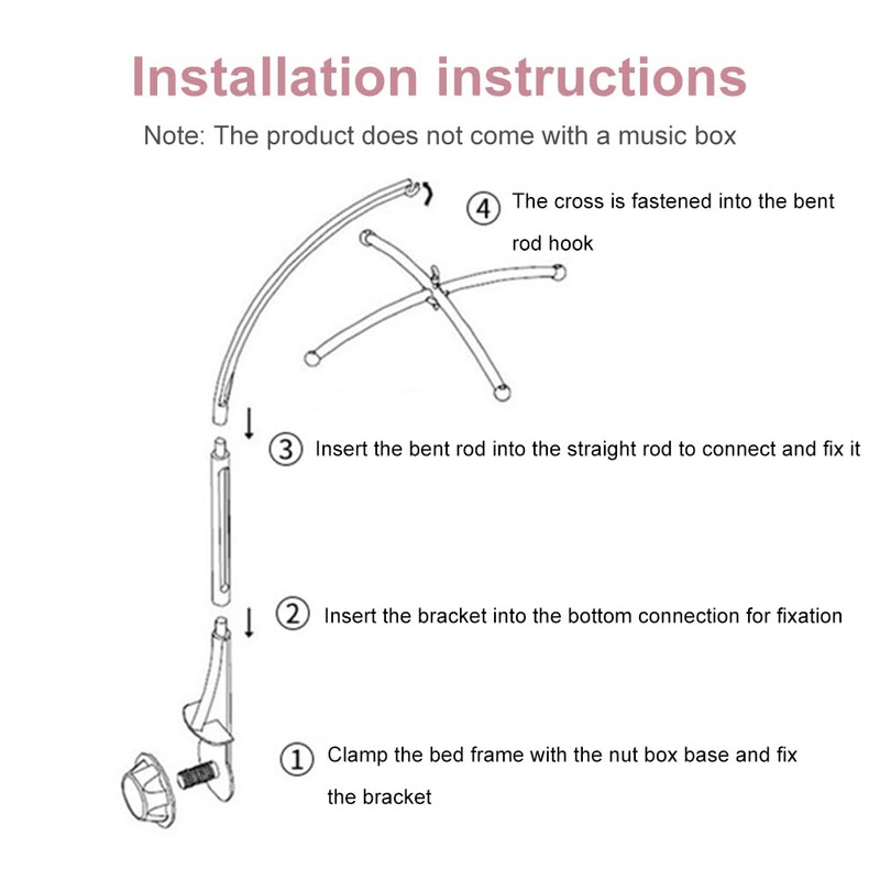 Baby Mobile Crib Holder Baby Mobile Arm Cot Mobile Holder