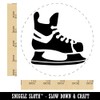 Hockey Ice Skates Skating Blades Self-Inking Rubber Stamp Ink Stamper