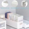 YZDZSW Plastic Storage Boxes, 4 Pcs Bathroom Storage Baskets, Plastic