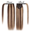 MY-LADY Ponytail Extension Human Hair 16 Inch Medium Brown &
