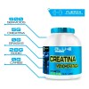 Creatina Blu-e Monohidratada 2.5 Kg 500 Servicios Sabores