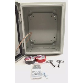 Tocretoare Outdoor Electrical Box 12" x 10" x 6" with Lock & Mounting Plate, New