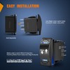 Nilight Down Up Polarity Reverse Switch DPDT 20A 7PIN Momentary