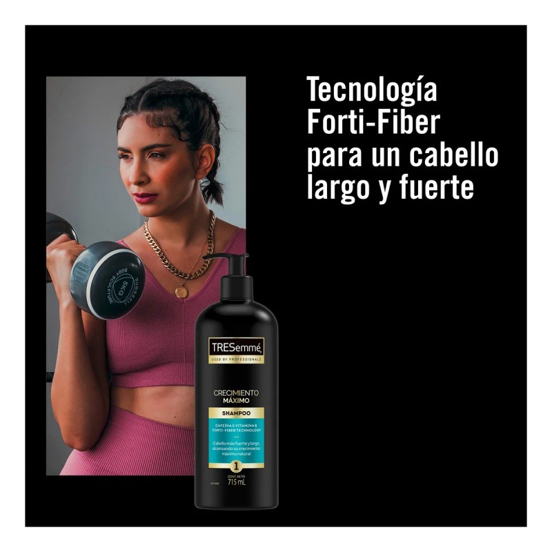Shampoo TRESemmé Crecimiento Máximo 715 ml