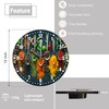 SPUNKER Clocks for Living Room,Colourful Herbs Spices 10 Inch Wall