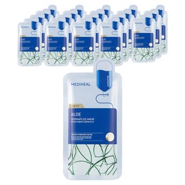 Mediheal Derma Plus Aloe Mask, 10-pack, 2 packs / 메디힐 더마플러스 알로에 마스크, 10개입, 2개