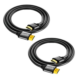 Jyinelx 2 Pack 0.5M short hdmi cable ，hdmi cables Flexible & Slim HDMI Cable, Ultra Thin HDMI Lead Supports High speed 4K@60Hz 18gbps 2160P/1080P