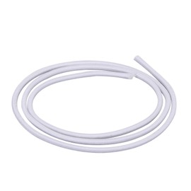 Trimming Shop 4mm Wide Bungee Rope Shock Cord, Stretchy Strap, Round Elastic String for Sewing, Kayaks, DIY Craft Projects, Backpack, Tent Poles (White, 5 Metres)
