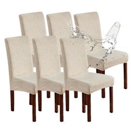 YUEANG Waterproof Dining Chair Covers, Chair Covers for Dining Room Stretch Parsons Chair Slipcover, for Dining Room Kitchen Chair Protector Cover, Removable, Washable