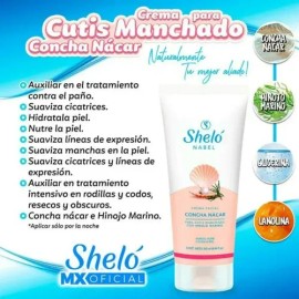 Crema Facial De Arroz Y Concha Nácar Sheló Nabel +18