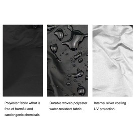 Garden Cushion Storage Bag, Heavy Duty Oxford Garden Cushion Protective Storage Bag, Garden Furniture Sofa Cushion Cover with Handle, 81 x 81 x 61 cm (Black)