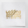 Decal Stickers of Wedding Photographer (Metallic Gold) (Set of 2)