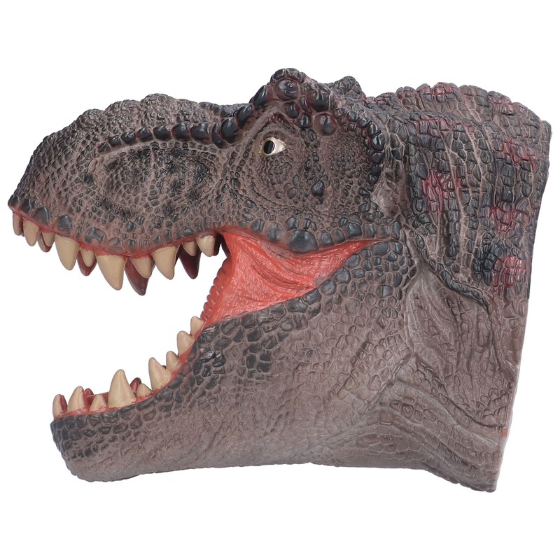 Dinosaur Puppet Rubber Portable Hand Drawn Comfortable Grip Tyrannosaurus Hand