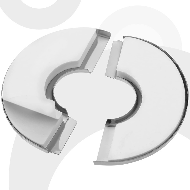 Patelai 12 Pieces Wall Split Flange Stainless Steel Round Escutcheon