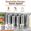 NIMBLOOM 300 Pack Stainless Steel Sauce Cups, 2.5 oz Stackable