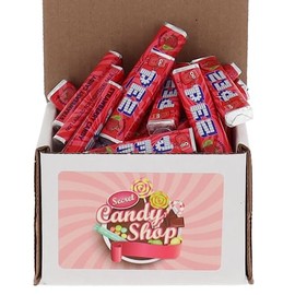 SECRET CANDY SHOP PEZ Candy Refill Candies Bulk in Box (Individually Wrapped) (Strawberry) (8oz)