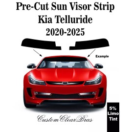 American Made Films Pre-cut Sun Visor Strip 5% Limo Window Tint For 2020 -  2024 2025 Kia Telluride