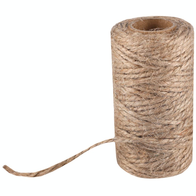 Creative Deco 164 Feet Jute Twine Rope String Natural Brown