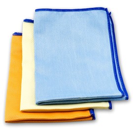 Aqua Clean KOI-Tuch - Microfaser Reinigungstuch Poliertuch Glasreiniger, 60x40cm, 6-teilig (2x 3er-Set)