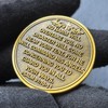St Michael Challenge Coin, 1.57" Zinc Alloy with Protective Case