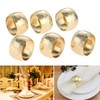Napkin Rings Round Metal Napkin Rings for Restaurant Commercial Hotel