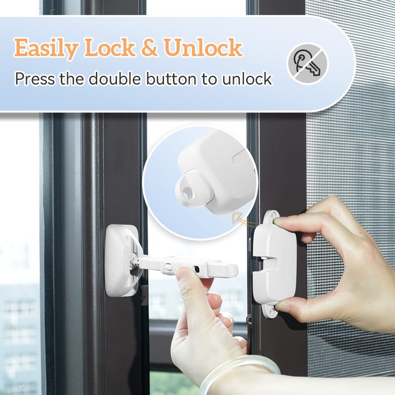 SAFELON Adjustable Window Gap Size Baby Safety Window Restrictor, Child