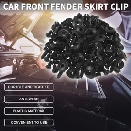 TUCKBOLD Car Front Fender Skirt Clip for Kia Soul 1.6L 2.0L 2010-2019 Durable No.8659028000 | Bumper Push Type Plastic Retainer Rivets Black 50 Pcs
