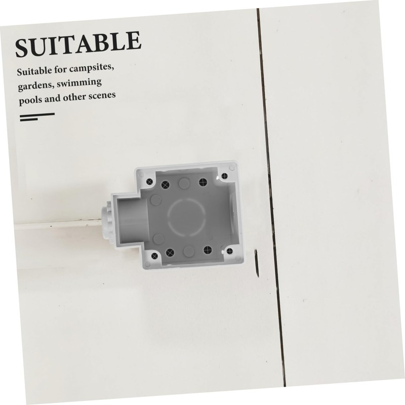 SHINEOFI 2pcs Outdoor Waterproof Electrical Box Lid Splash-Proof Socket Protector